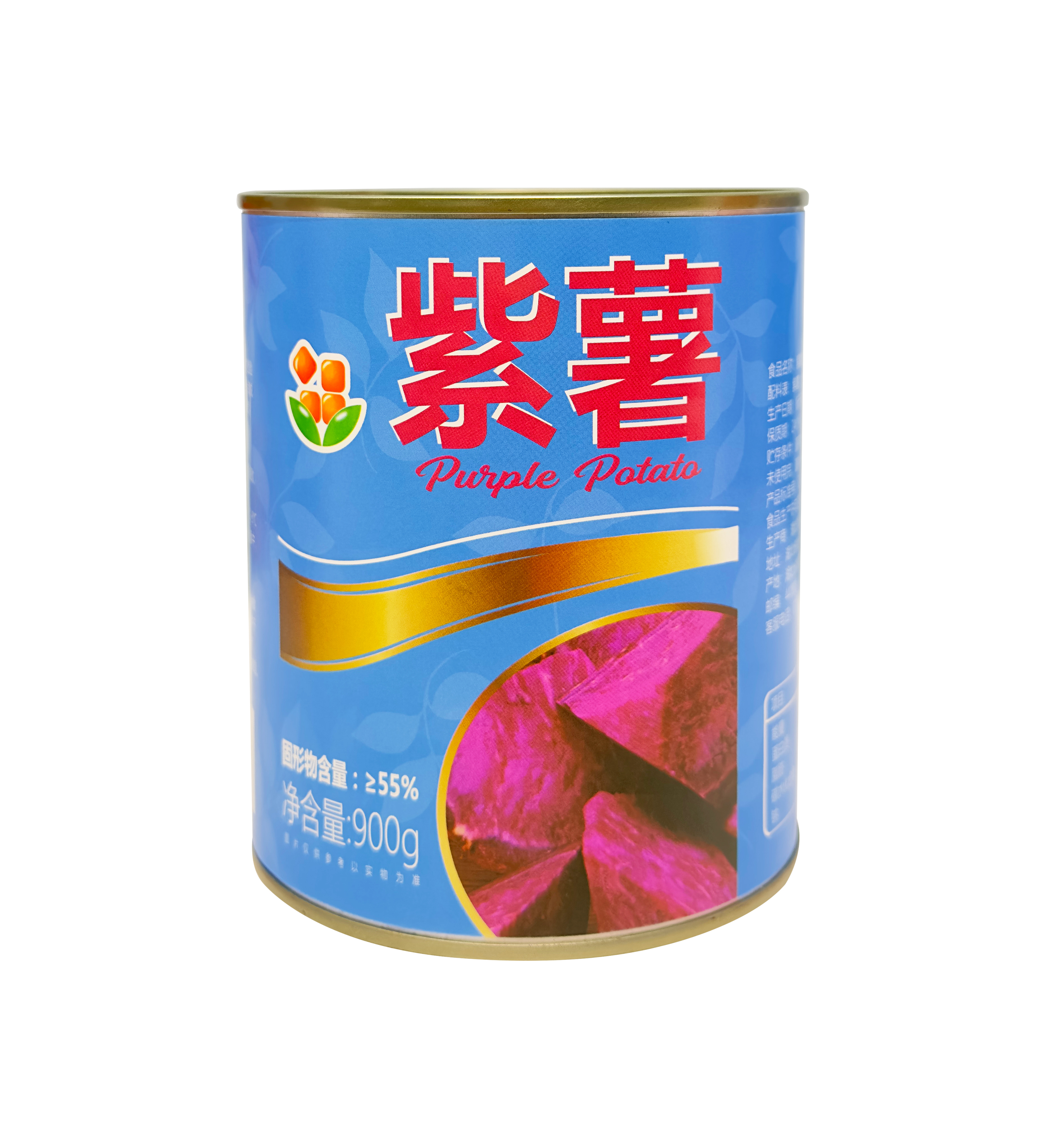 Canned purple potato